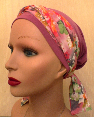 Turban mit Band 7