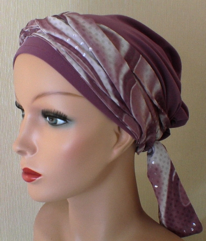 Turban mit Band 8